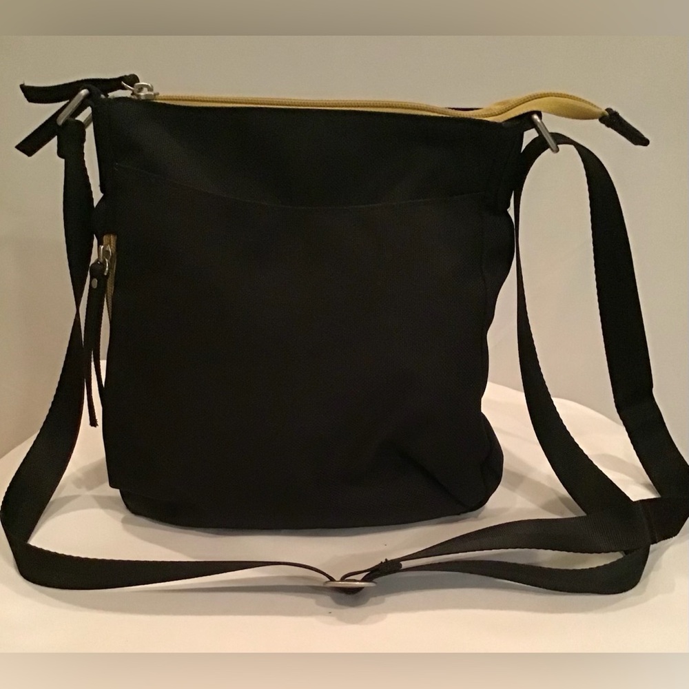 Haiku Black Jaunt and Gold Crossbody Bag - Picture 2 of 6